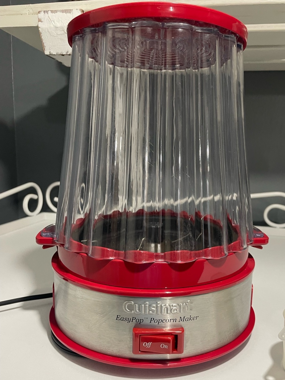 Cuisinart Red and Silver EasyPop Hot-Air Popcorn Maker